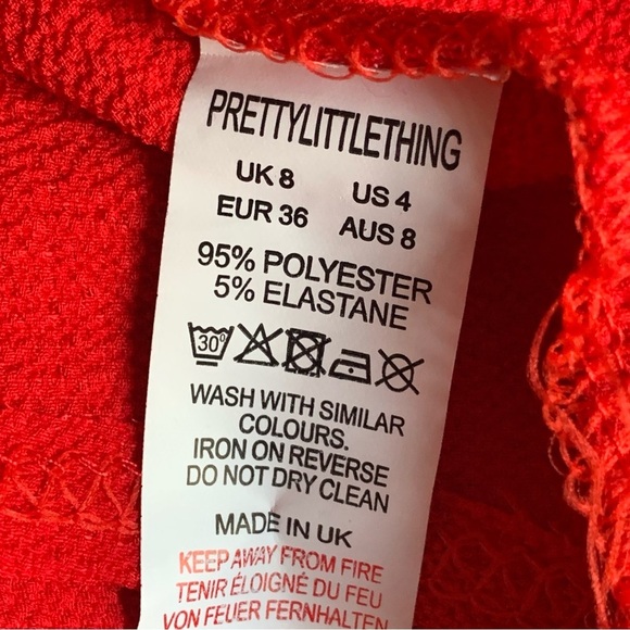 NWT PrettyLittleThing Tie Front Crop Top - Picture 11 of 11